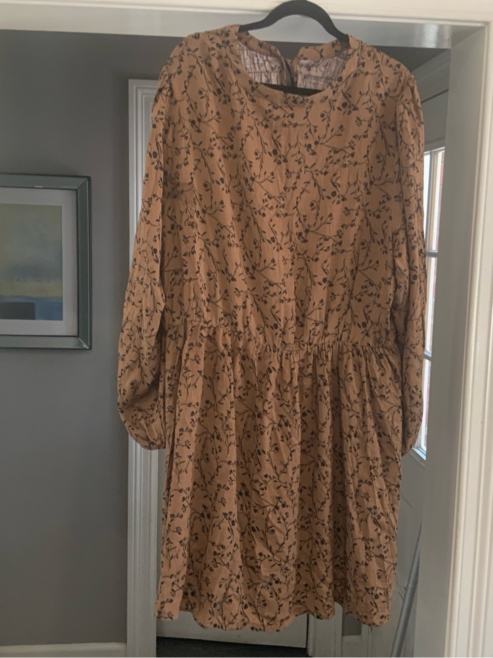 Ava Viv  Brown Floral Dress nwt size 3X sku 3248 - Picture 2 of 3